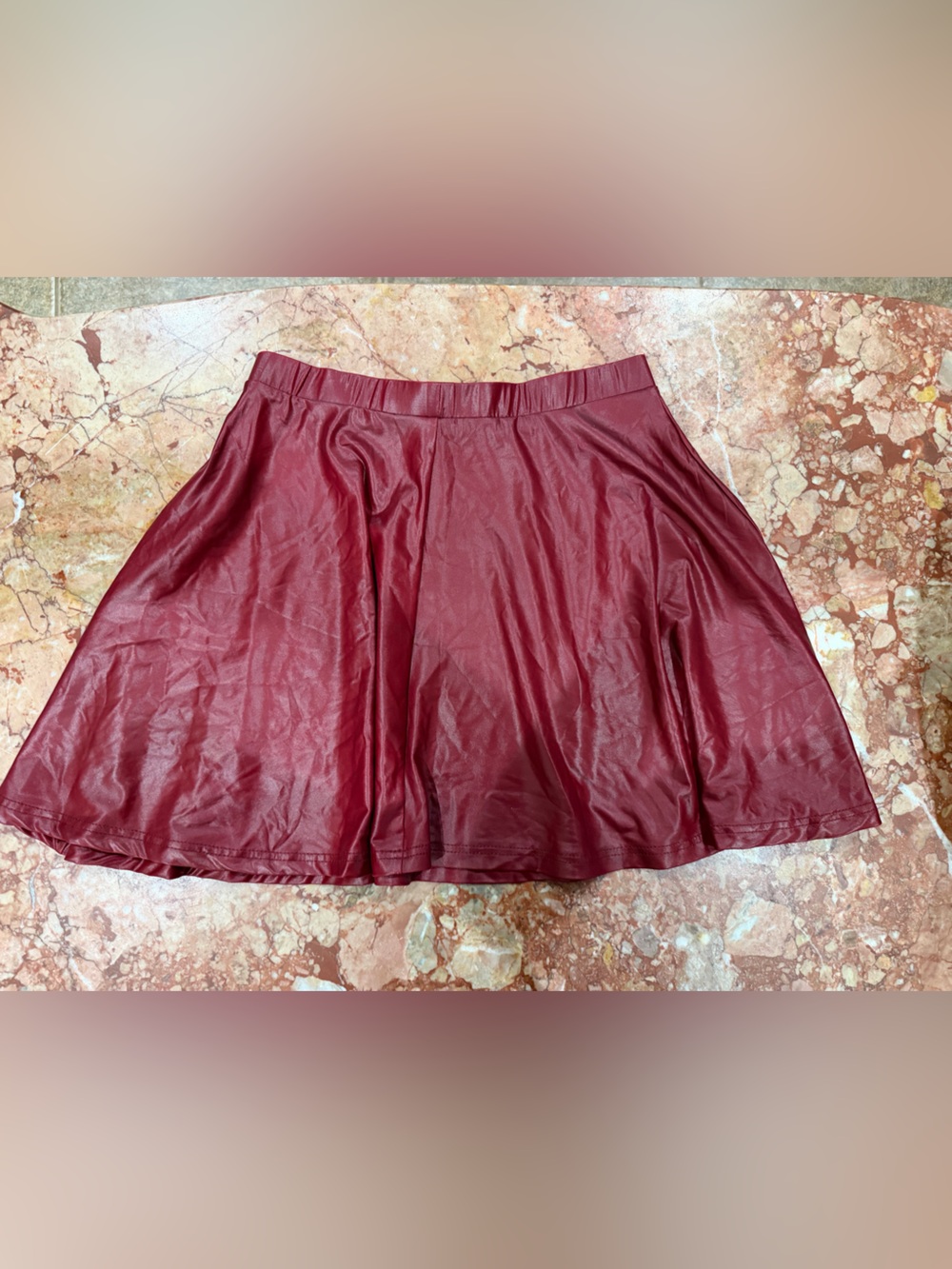 Foreign Exchange Women's Deep Burgundy Circle Skirt - Picture 3 of 3